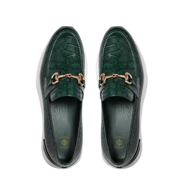 Crocodile Leather Loafer Men s Shoe