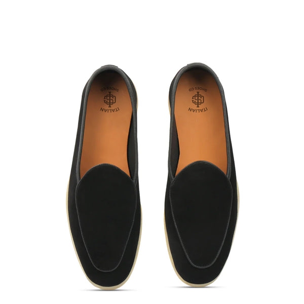 Suede Leather Solid Loafer For Men