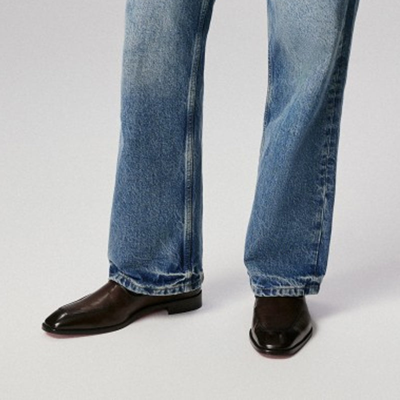 Classic Chelsea Chocolate Brown Leather Pointed Italian Boot