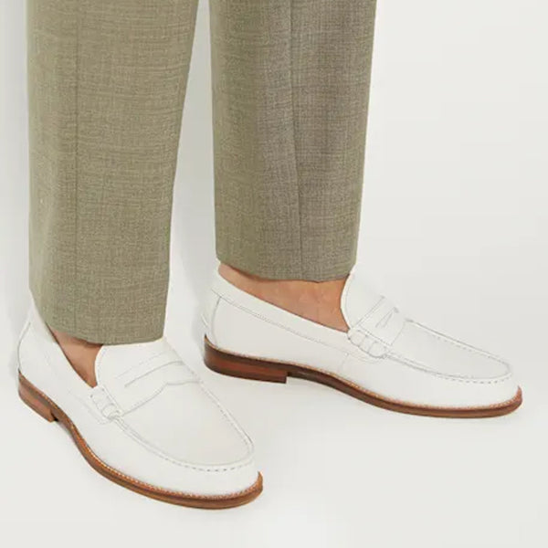Leather Penny Trim Loafer For Men