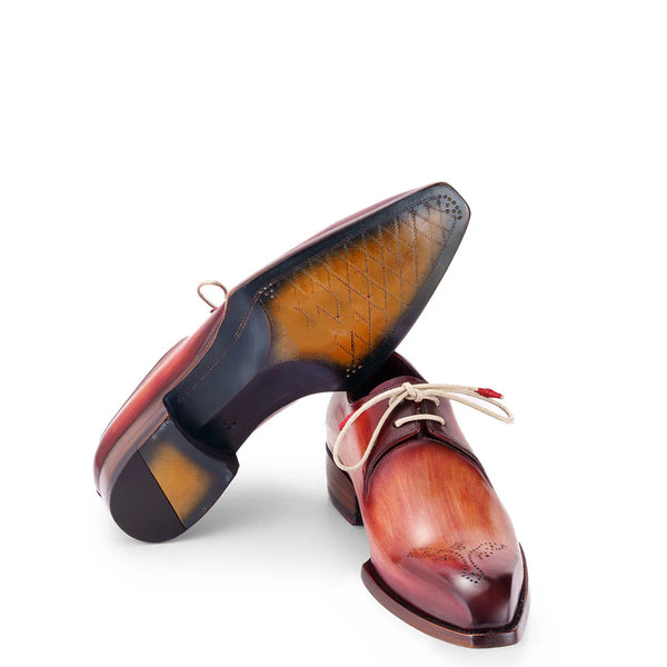 Leather Handmade Wingtip Derby Shoe