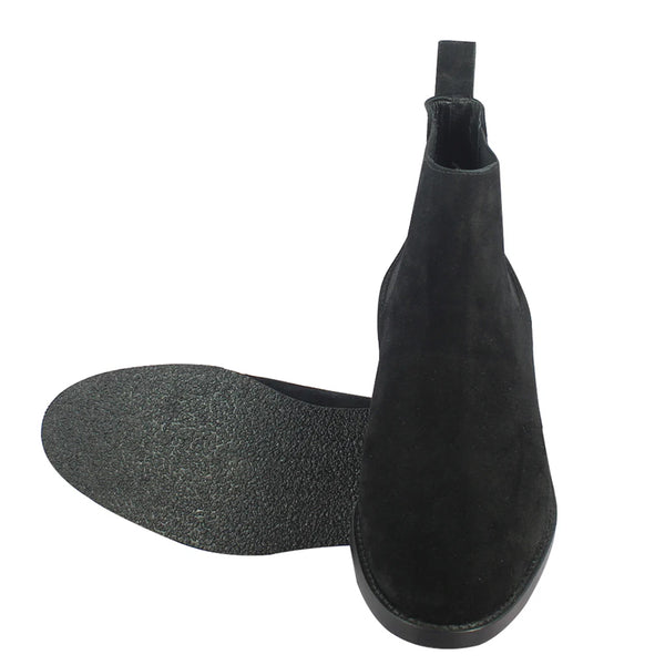 Men Suede Mid Top Leather Chelsea Boot