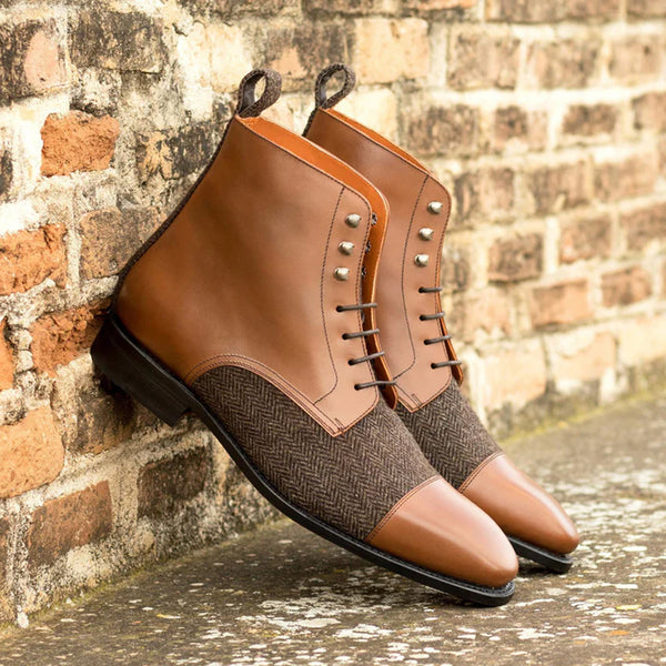 Custom HandMade Leather Lace Up Boots