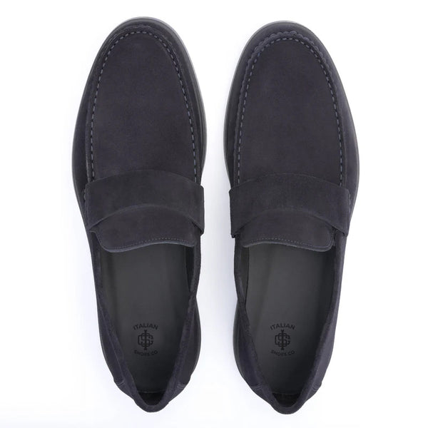 Suede Slip On Leather Loafers For Men