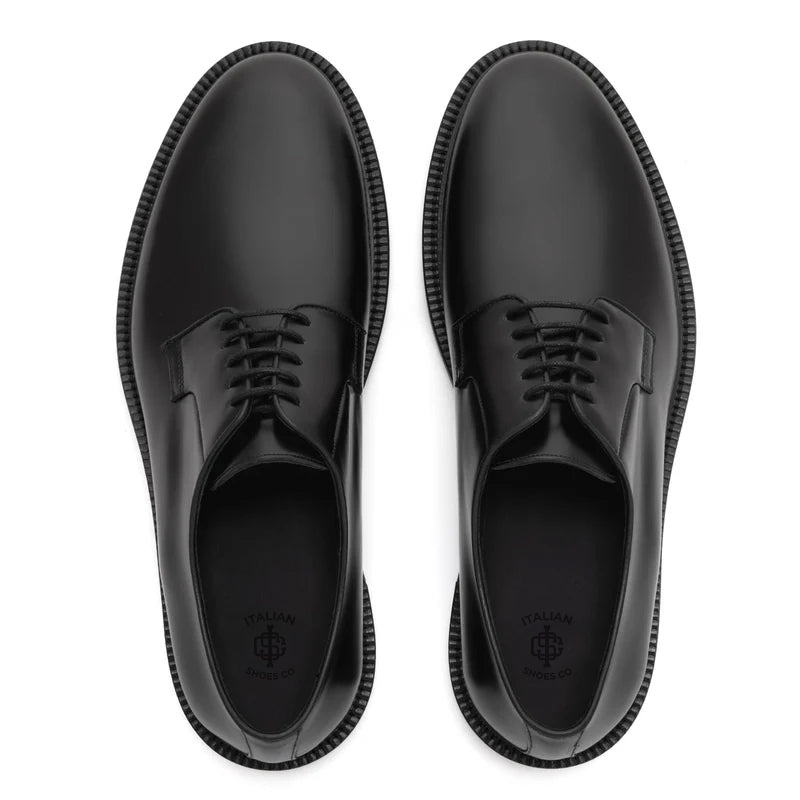 Premium Lace-Up Leather Derby Brown Shoe
