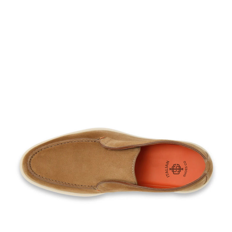 Burgundy Suede Loafer For Men