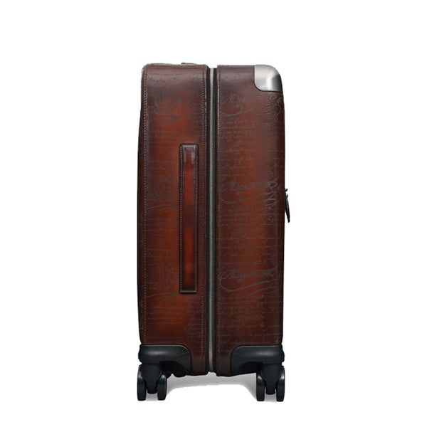 Luxury Eel Leather Trolley Case