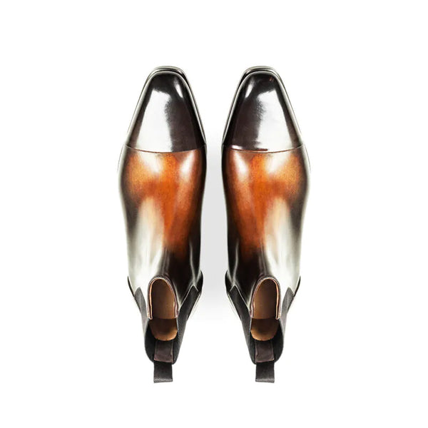 Midnight Classic Shiny Leather Chelsea Boot