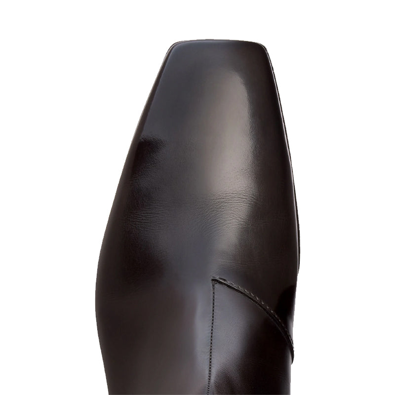 Chelsea Dark Brown Leather Zip-up Ankle Boots