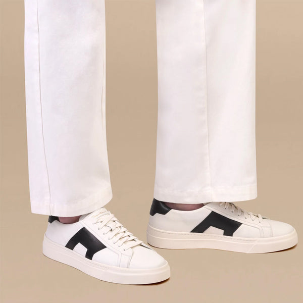 Double Buckle Lace Up Sneakers For Men