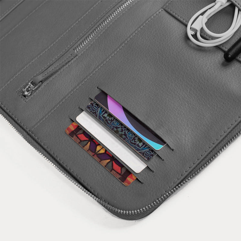 The Eclectic Leather Brown Folio Organizer