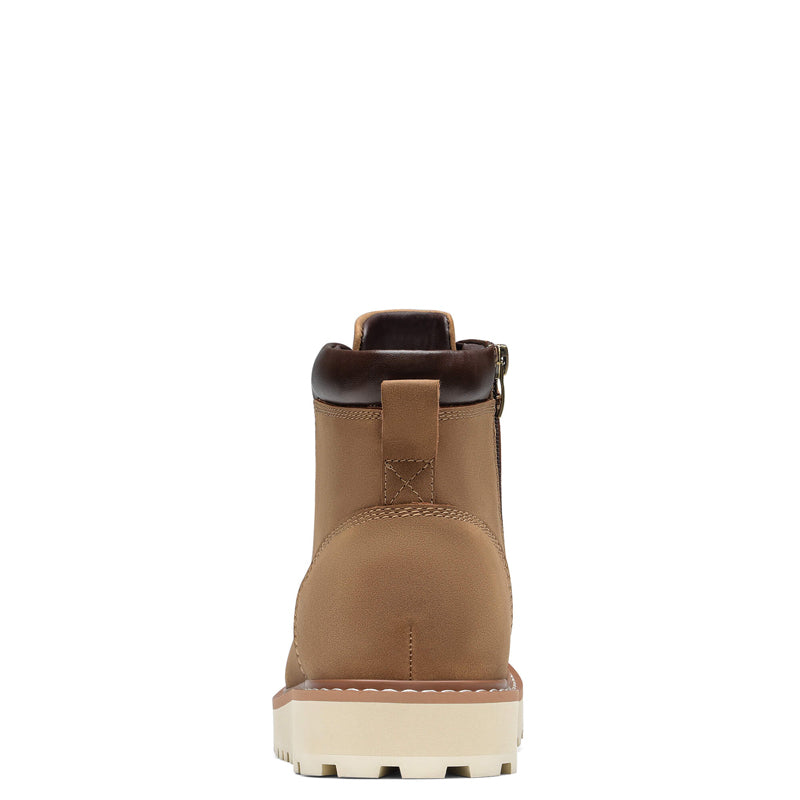 Men s Moc Toe Boot Fashion Comfort Casual Wedge Boot