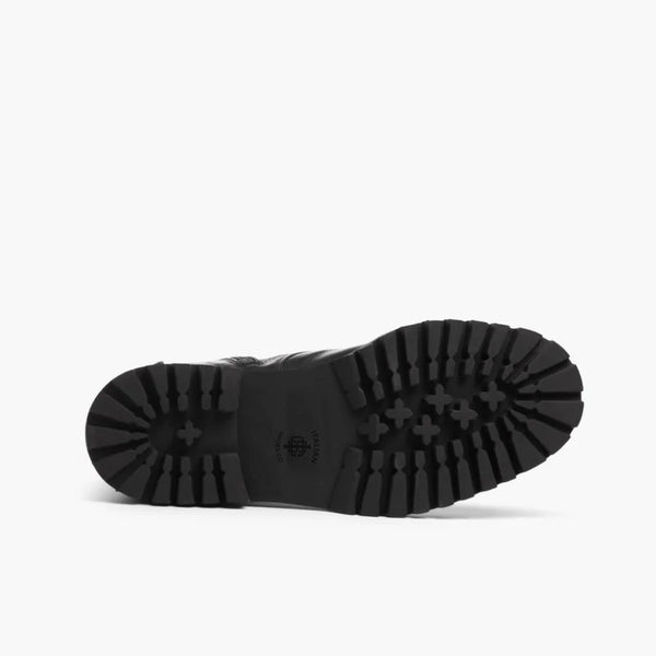 Men High Top Leather Combat Boots