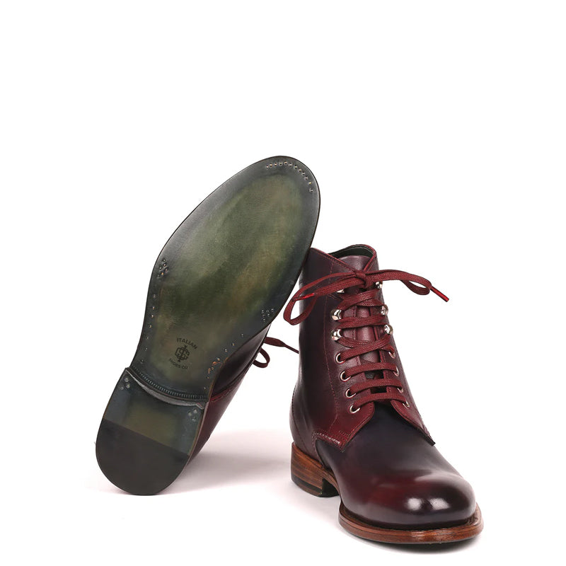 Premium Leather Lace Up Ankle Boots For Men