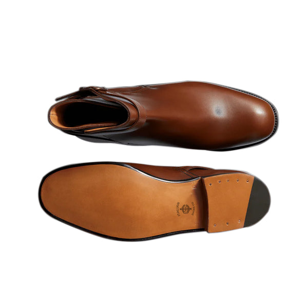 Classic Plain Solid Leather Stylish Jodhpur Boots