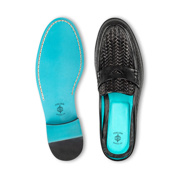 Men Handmade Solid Leather Mule