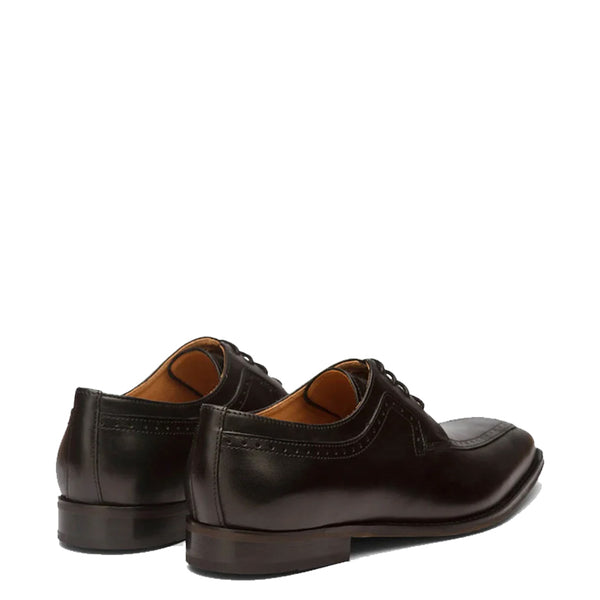 Men Handmade Wingtip Leather Derby Shoes