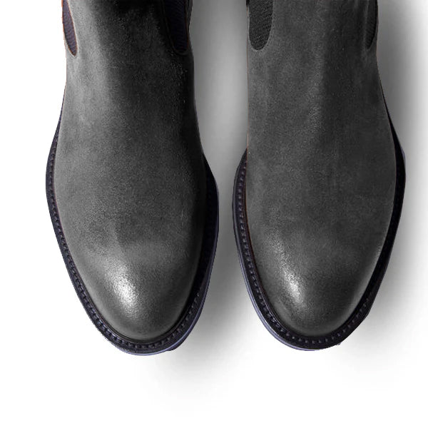 Classic Chelsea Suede Leather Boots