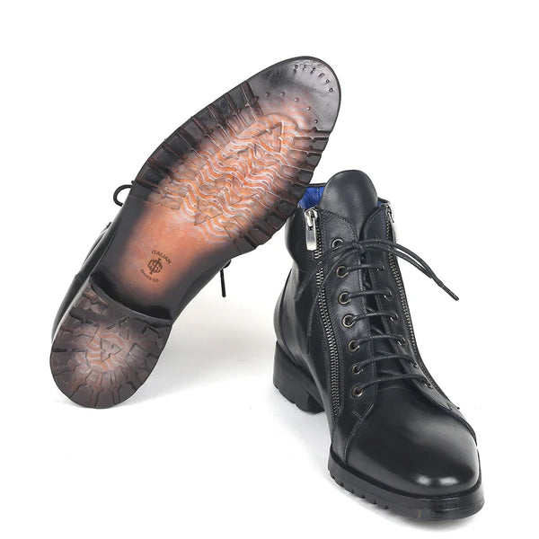 Men Custom Handmade Leather Side Zipper Ankle Boot