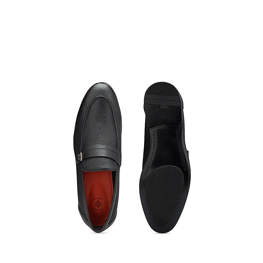 Men Textured Leather Formal Loafers