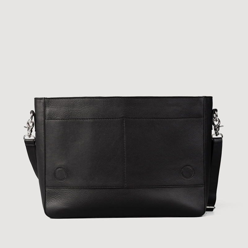 Carismatico Leather Messenger Black Bag For Men
