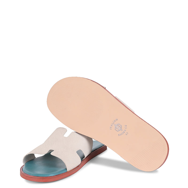 Luxury H Style Leather Slipper For Men