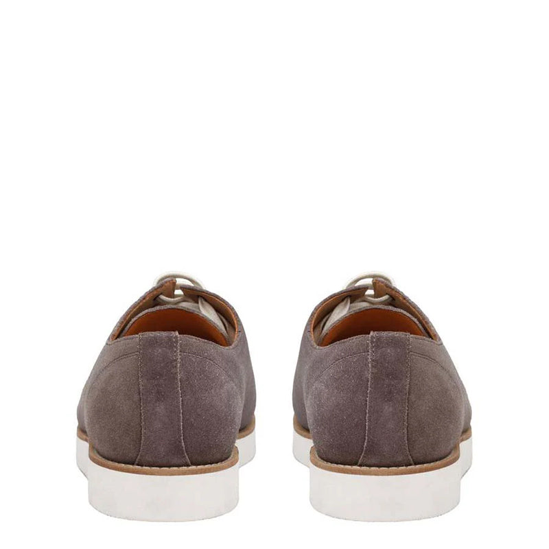 Classic Handmade Suede Lace-Up Blue Sneaker