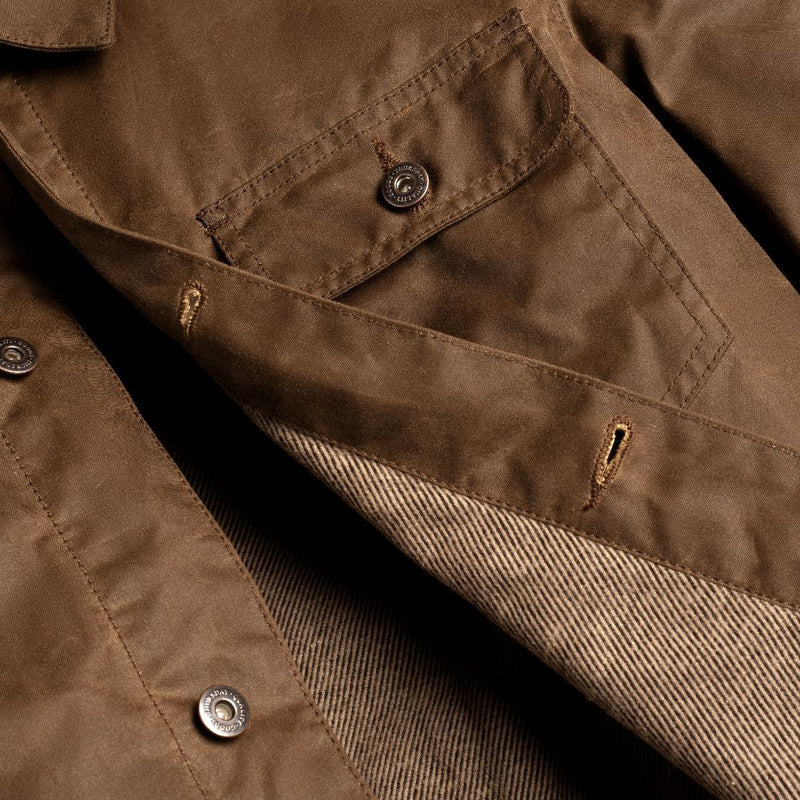 Campo In Tela Cerata Jacket Dark Olive
