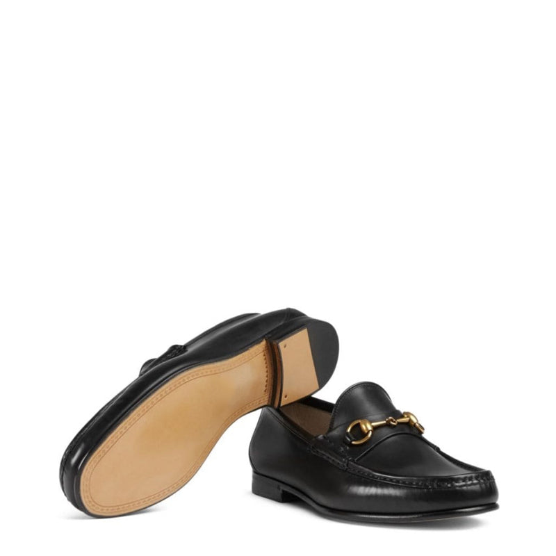 Men's Classic Leather Black Horsebit Loafer