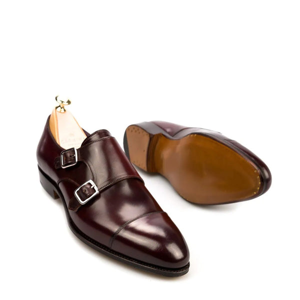 Premium Captoe Leather Double MonkStrap Shoe