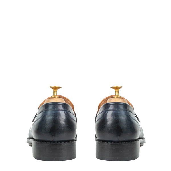 Leather Stacked Loafer for Man