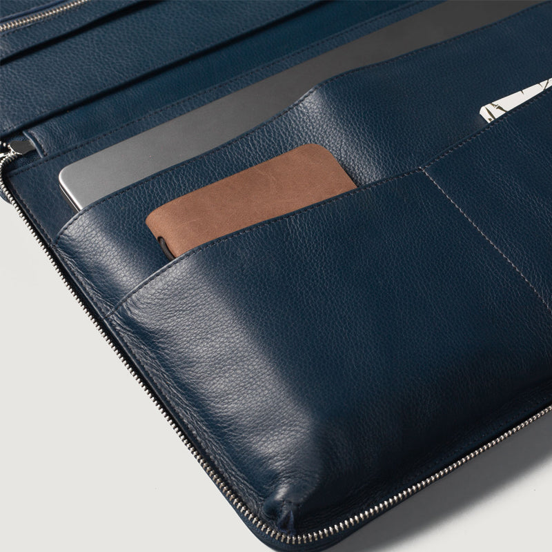 The Eclectic Leather Brown Folio Organizer