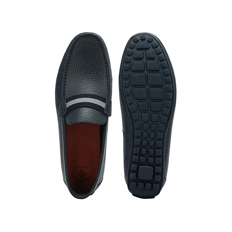 Men Casual Slip On Leather Driving Loafer