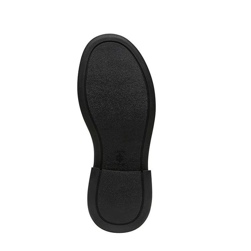 Premium Row Zipped Front Leather Ankle Black Boot
