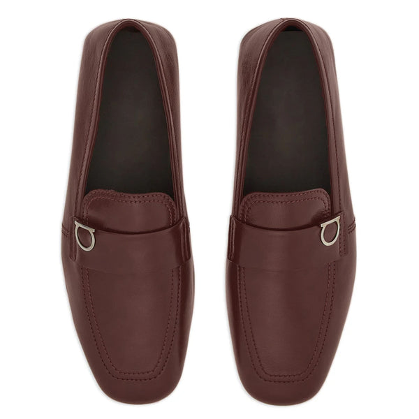 Plaque Leather Loafers