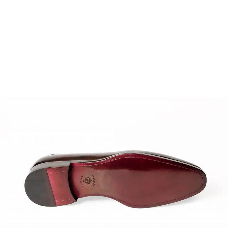 Shiny Leather Pure Tassel Tan/Brown Loafer