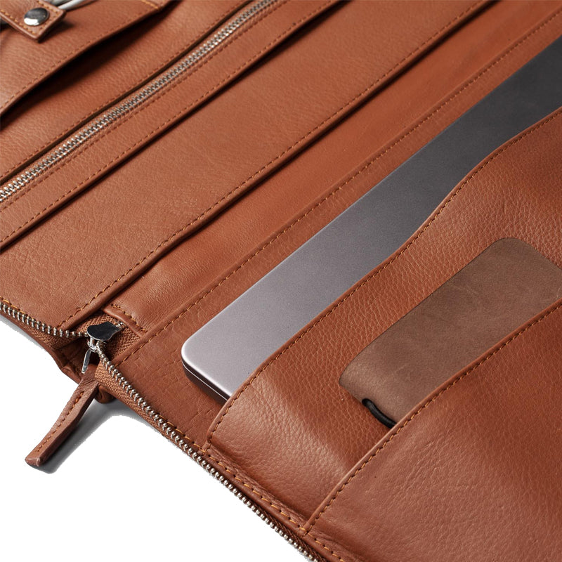 The Eclectic Leather Brown Folio Organizer