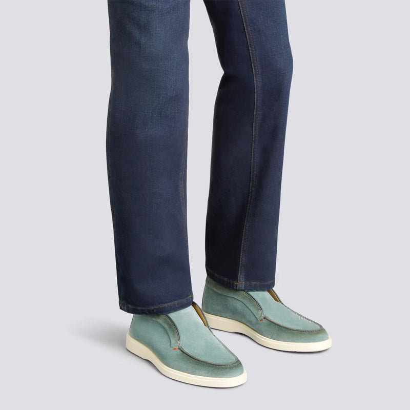 Natural Suede Loafer For Men