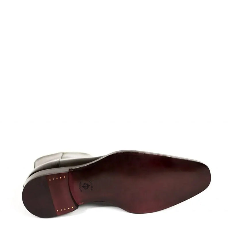 Midnight Classic Shiny Leather Side-Zipper Brown Boot