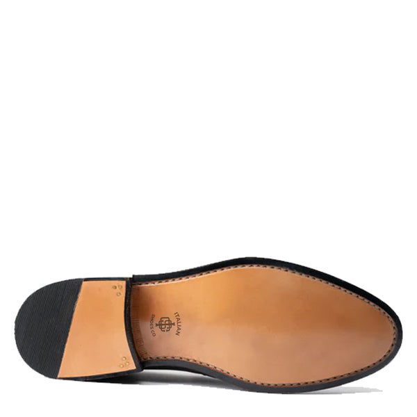 Leather Stacked Loafer for Man