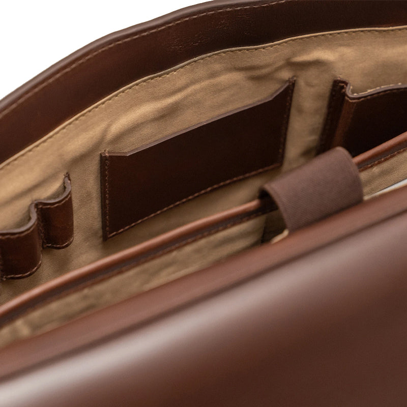 Carismatico Leather Messenger Brown Bag For Men