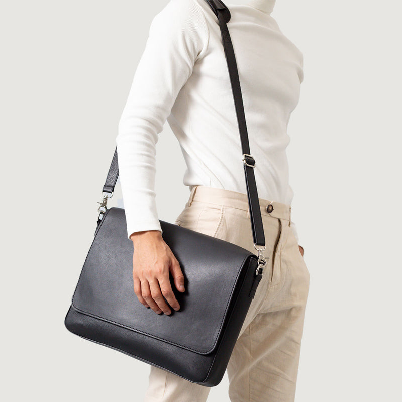 Carismatico Leather Messenger Brown Bag For Men