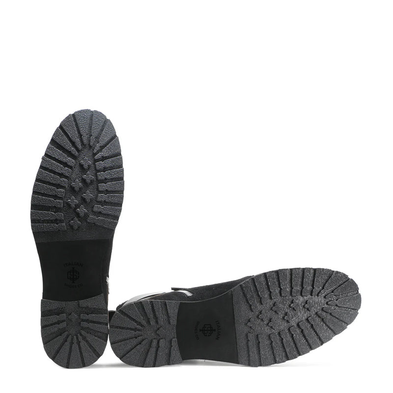 Luxury Design Handmade Suede Leather Side-Zipper Boot Black