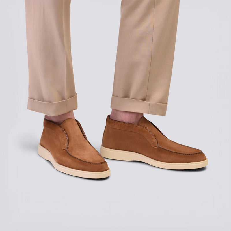 Natural Suede Loafer For Men