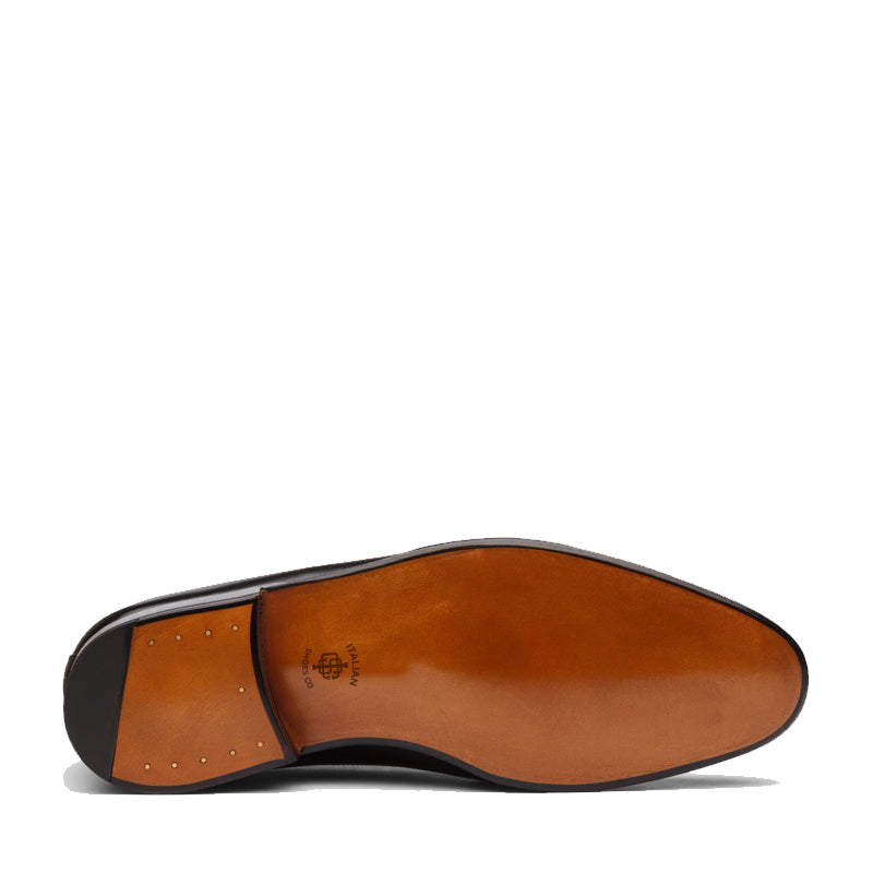 Classic Design Captoe Plain Leather Oxford Shoe Brown