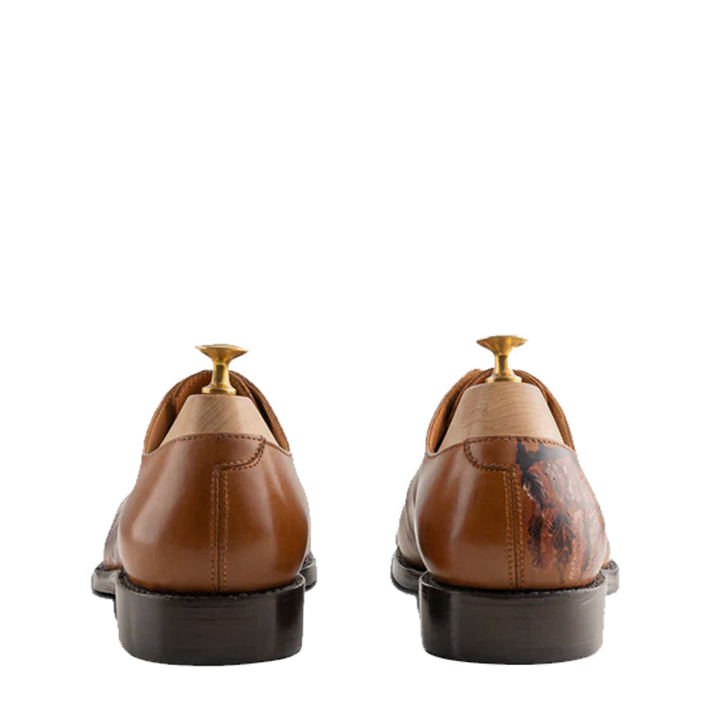 Hawk Tan Wholecut Oxford Shoes