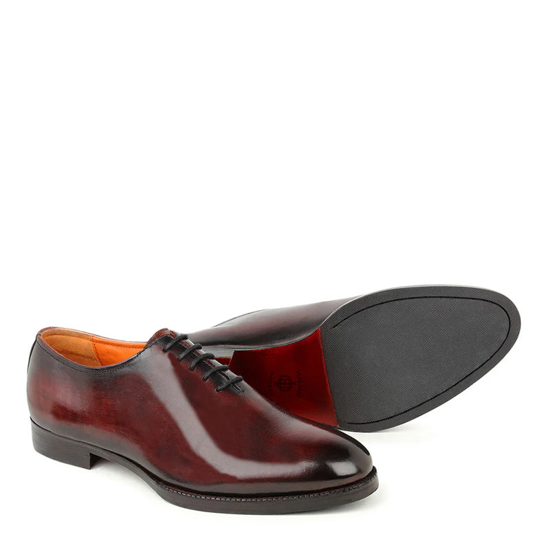 Patina Classic Wholecut Italian Leather Oxford Shoe Tan