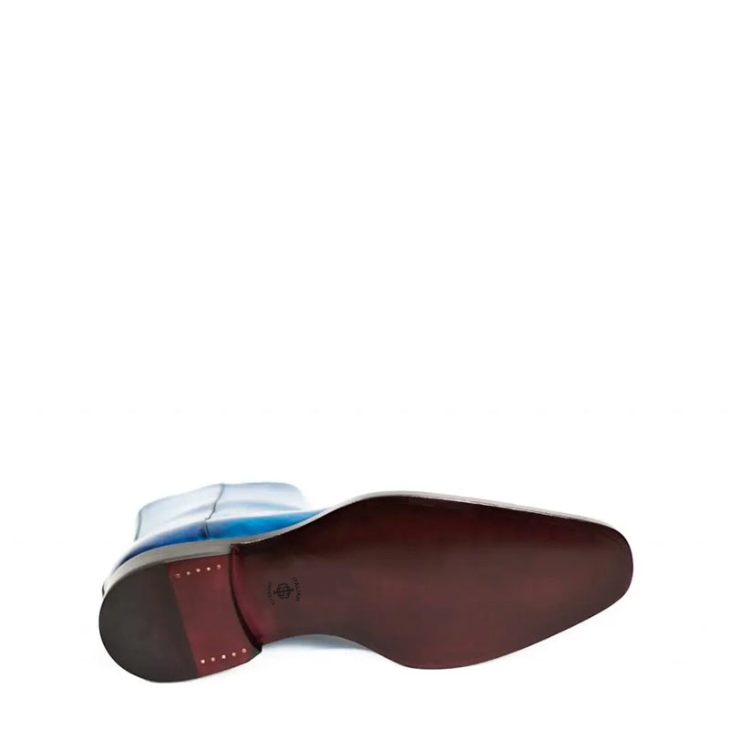 Midnight Classic Shiny Leather Side-Zipper Brown Boot