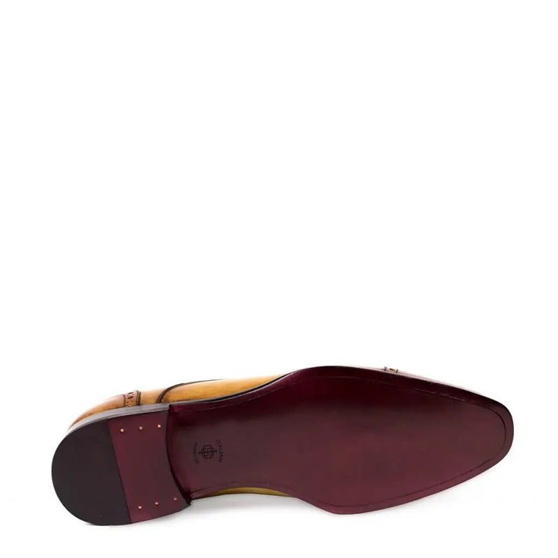 Premium Handmade Leather Cap Toe Oxford Blue Shoe