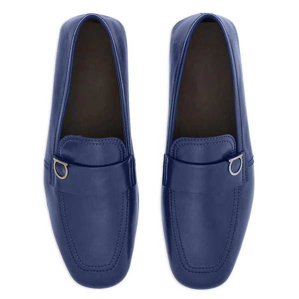 Plaque Leather Loafers